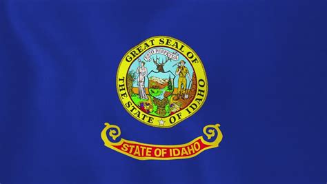 Idaho State Flag Waving, Grunge Look Stock Footage Video 1612288 - Shutterstock