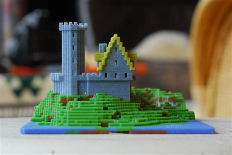 Minecraft Miniature Castle (side view) | Another 3D print of… | Flickr