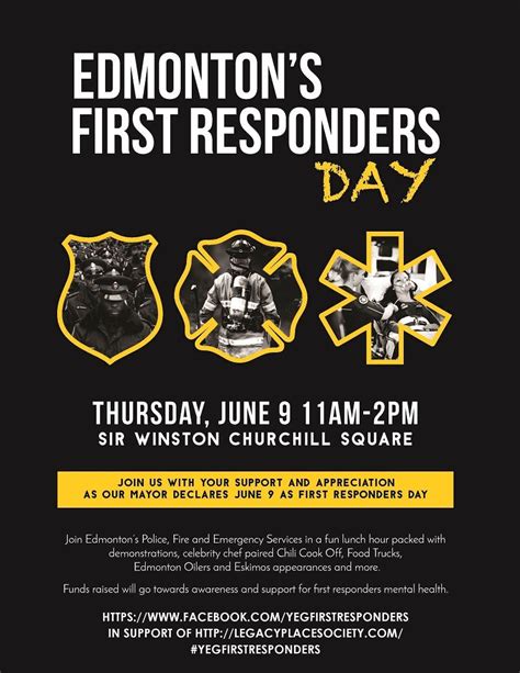 Edmonton First Responders Day | First responders day, Supportive ...