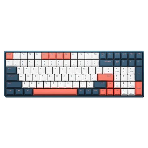 IQUNIX F96 Coral Sea Wireless Mechanical Gaming Keyboard - Cherry MX Silent Red - F96CSW-NB-CSR ...