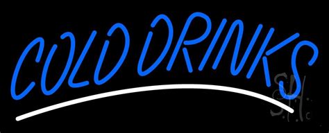 Blue Cold Drinks LED Neon Sign - Cold Drinks Neon Signs - Everything Neon