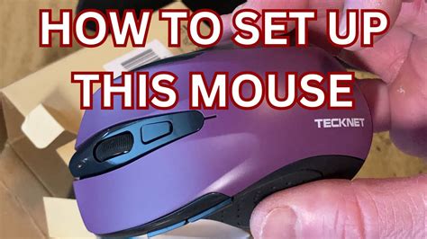 How to Set Up the Tecknet Wireless Mouse - YouTube