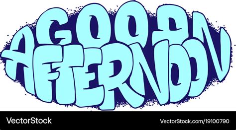 Good afternoon hand drawn lettering for posters Vector Image