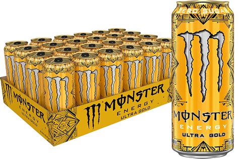 Amazon.com : Monster Energy Ultra Gold, Sugar Free Energy Drink, 16 Ounce (Pack of 24) : Grocery ...