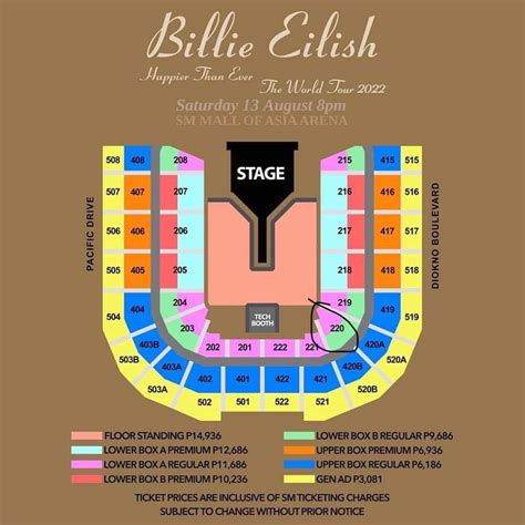 Billie Eilish ticket, Tickets & Vouchers, Event Tickets on Carousell