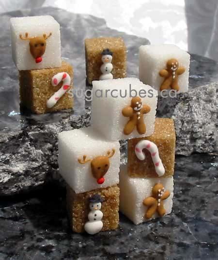 Christmas Time Decorated Sugar Cubes and Miniature Cookies for the perfect Holiday Celebration!