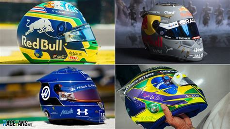 Hamilton's new "home race helmet" and more special Brazilian GP designs ...