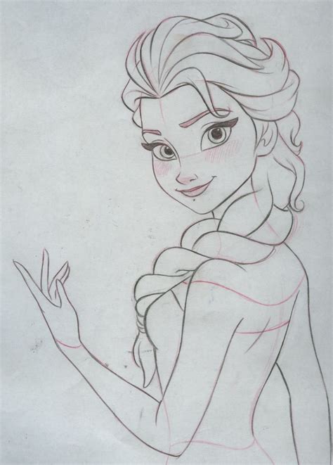 How to draw elsa from frozen draw central – Artofit