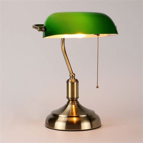 Buy Vintage Bankers Lamp in Green at 30% Off Retail – Staunton and Henry