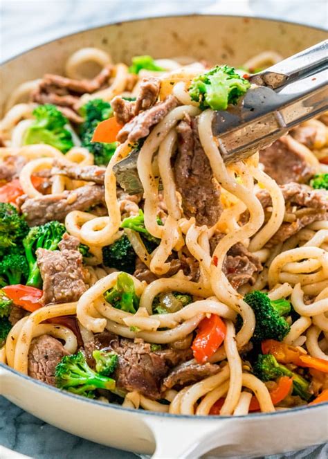 Beef Broccoli Noodle Stir Fry - Jo Cooks