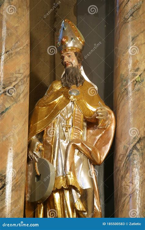 Saint Quirinus Statue on the Altar of St Florian in the Parish Church of Saint George in Gornja ...