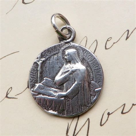 St Teresa of Avila Medal Sterling Silver Antique Replica - Etsy