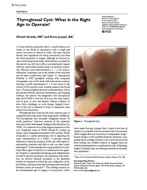 (PDF) Thyroglossal Cyst