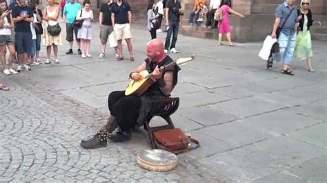 Luc Arbogast, street Performer in Strasbourg, France, has amazing vocal ...