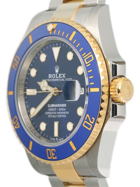 Pre-owned Rolex Submariner Date 41mm In Blue | ModeSens