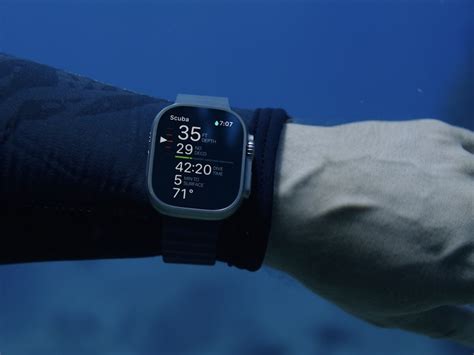 Apple Watch Ultra endurance smartwatch displays scuba diving data and sharing features » Gadget Flow