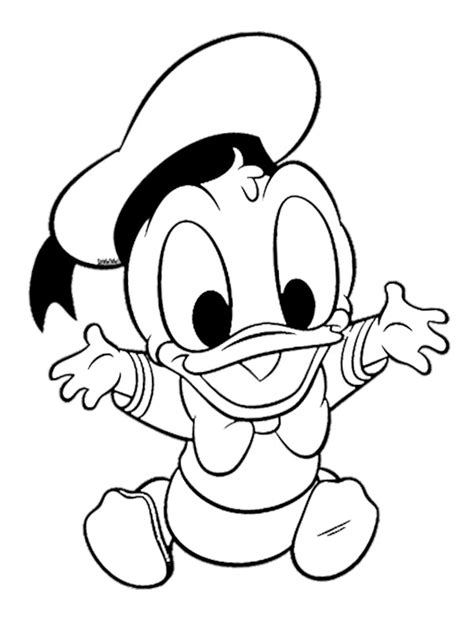 Baby Donald Duck Coloring Page - Funny Coloring Pages