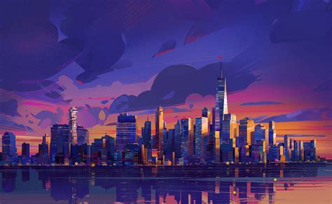 Entergalactic Digital Art Artwork Illustration City Cityscape ...