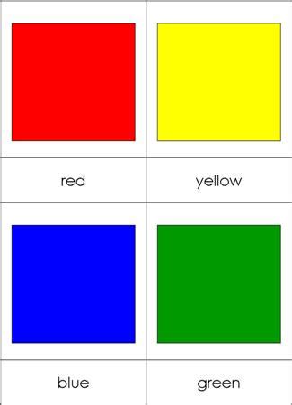 Color Nomenclature Cards & Chart from Montessori for Everyone