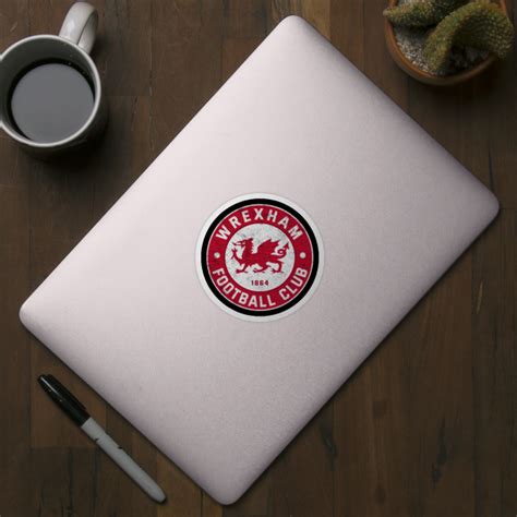 Wrexham Red Dragons Football Team Logo - Wrexham - Sticker | TeePublic