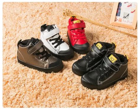 Children winter shoes kids warm waterproof anti skid sneakers boys ...