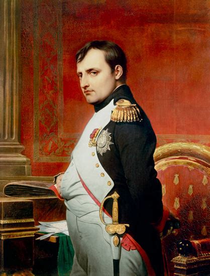 Napoleon (1769-1821) in his Study - oil painting of Paul Delaroche as art print or hand painted oil.