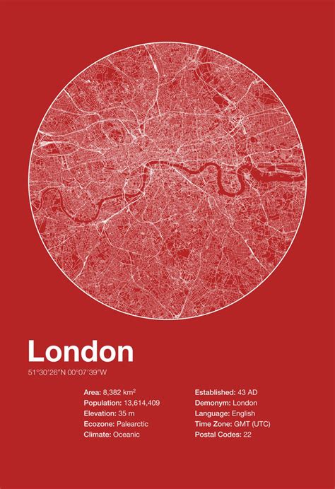 Karte / Map ~ London, Vereinigtes Königreich & England - United Kingdom ...