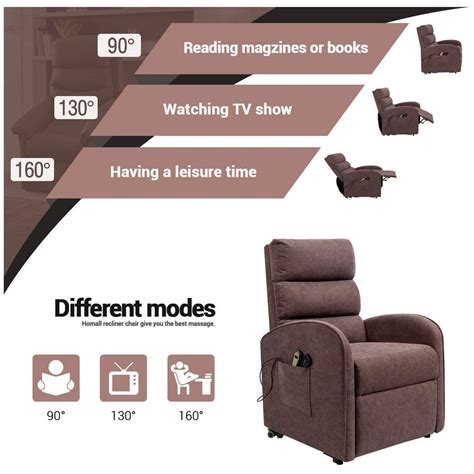 Homall Power Lift Recliner Chair Fabric Recliner Lift Assist for Elder