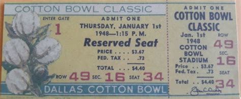 Ou Texas Cotton Bowl Tickets