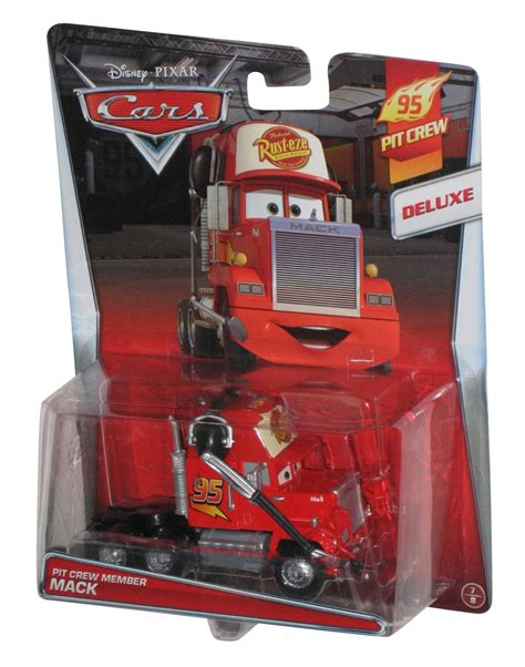 Disney Pixar Cars Movie 95 Pit Crew Member Mack with Headset Toy Truck - Walmart.com