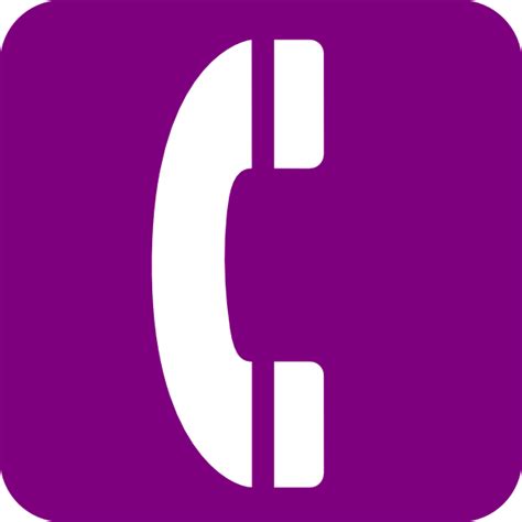 Purple Phone Logo Clip Art at Clker.com - vector clip art online, royalty free & public domain