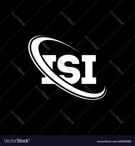 Isi logo letter design Royalty Free Vector Image