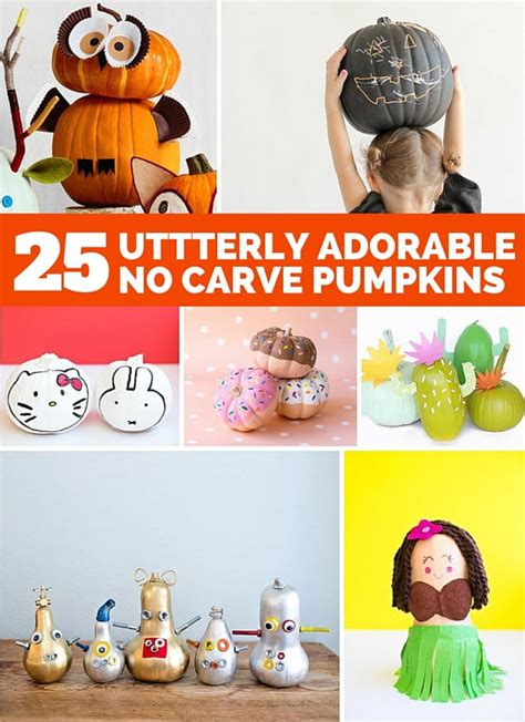 25 UTTERLY ADORABLE NO CARVE PUMPKIN DECORATING IDEAS FOR KIDS