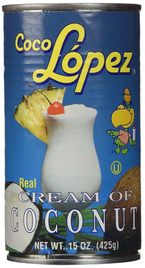 Buy Coco LopezReal Cream of Coconut - Metal 15 Ounce Can - Original Fresh Authentic Coconut ...