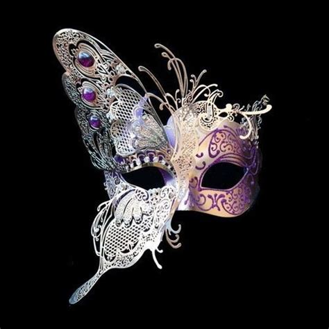 GOLD Purple Masquerade Mask, Luxury Butterfly Mask, Luxury Jeweled ...