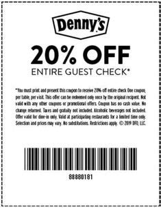 7 Best Dennys coupons ideas | dennys coupons, coupons, harbor freight ...