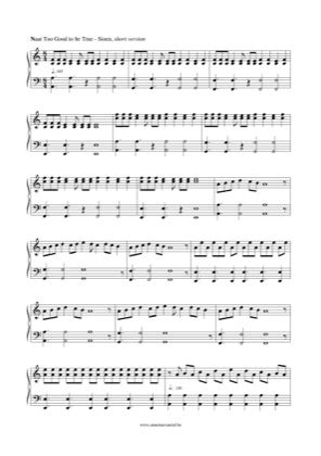 Too Good to be True - Sioen Free Piano Sheet Music PDF