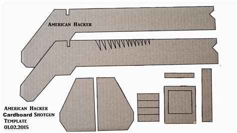 Printable Cardboard Gun Template - Printable Word Searches