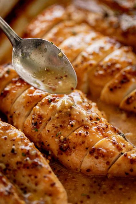 Baked Chicken Breasts with Honey Mustard Sauce - Cafe Delites