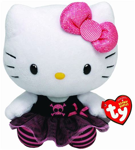 TY Beanie Boos - Punk Hello Kitty Small 6" Plush - Walmart.com