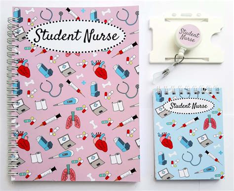 Nurse and Student Nurse stationery set inc A5 and pocket | Etsy