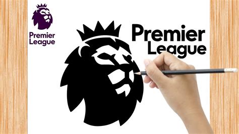 HOW TO DRAW THE PREMIER LEAGUE LOGO FOR BEGINNER STEP BY STEP - YouTube