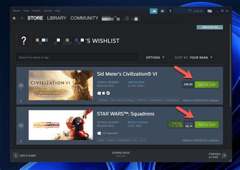 How to Wishlist Games on Steam