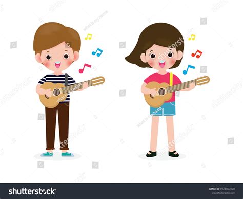 Kid Playing Guitar Clipart For Kids