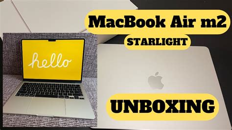 Macbook Air M2 Starlight Unboxing | RaqStar - YouTube