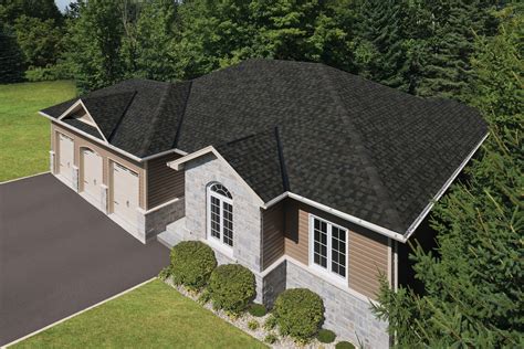 IKO Nordic Glacier Black Brown Roof | Hip roof design, Residential roofing shingles ...