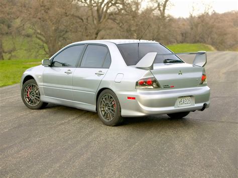 2006 Mitsubishi Lancer Evolution IX - Rear Angle - 1600x1200 Wallpaper