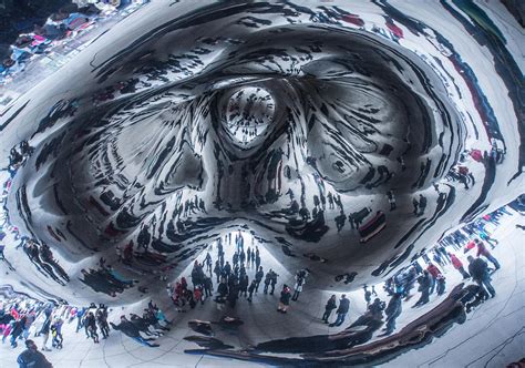 Reflections Under the Bean Photograph by Roger Lapinski - Fine Art America