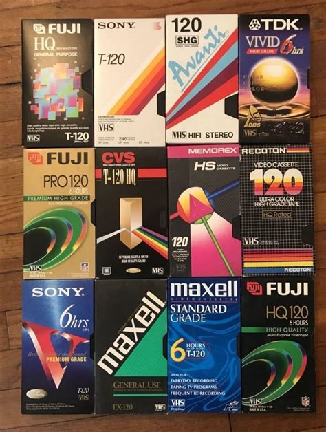 Blank VHS video cassette packaging designs, (1980s-1990s) : r/nostalgia