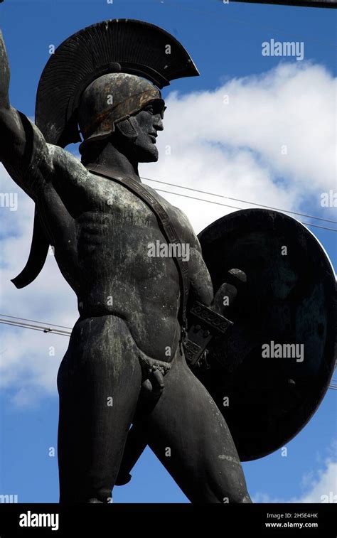 Greece Battle of Thermopylae Leonidas monument Stock Photo - Alamy